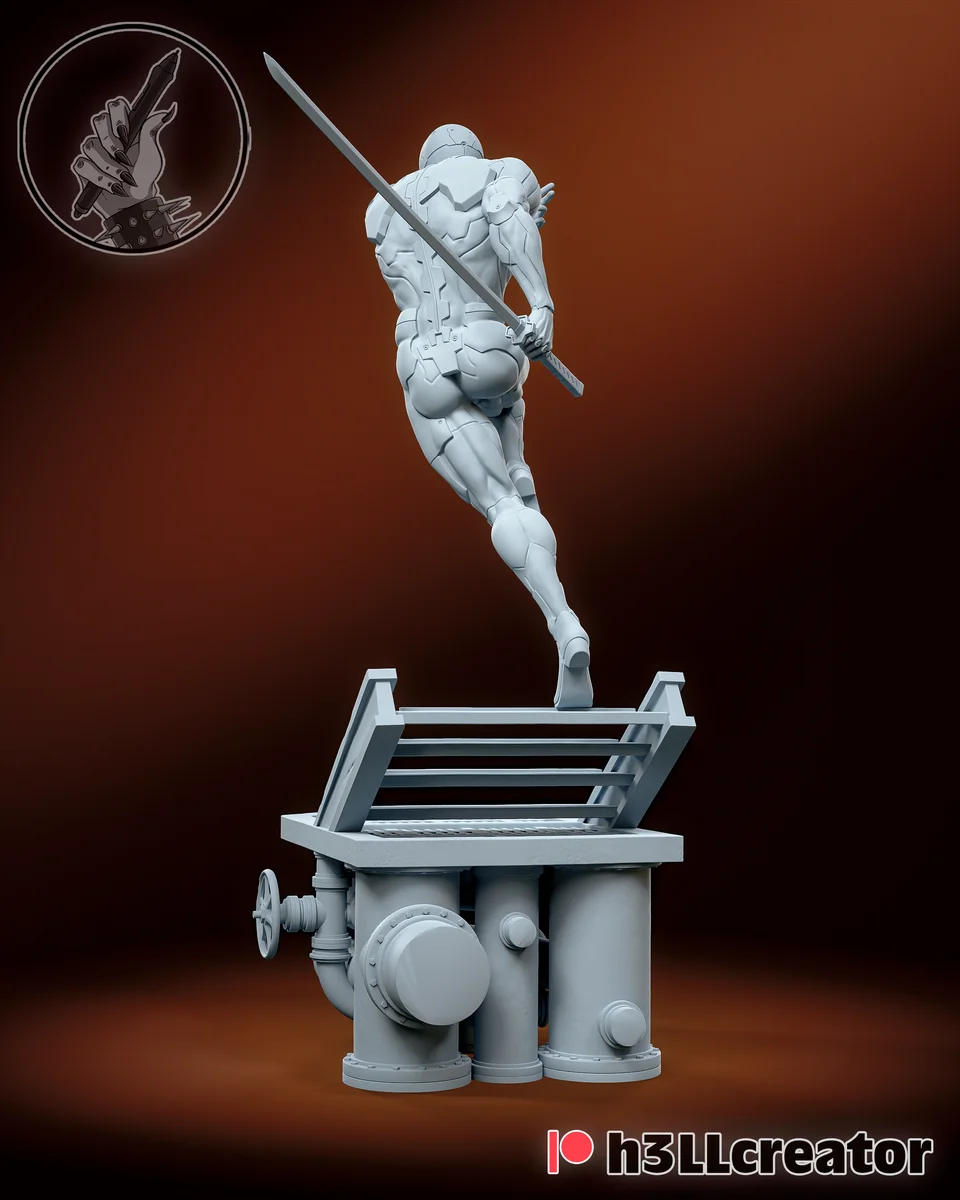 Gray Fox | Fan Art | 3D Printed Resin Model Garage Kit | *Un-Painted* | H3LL Creator 7