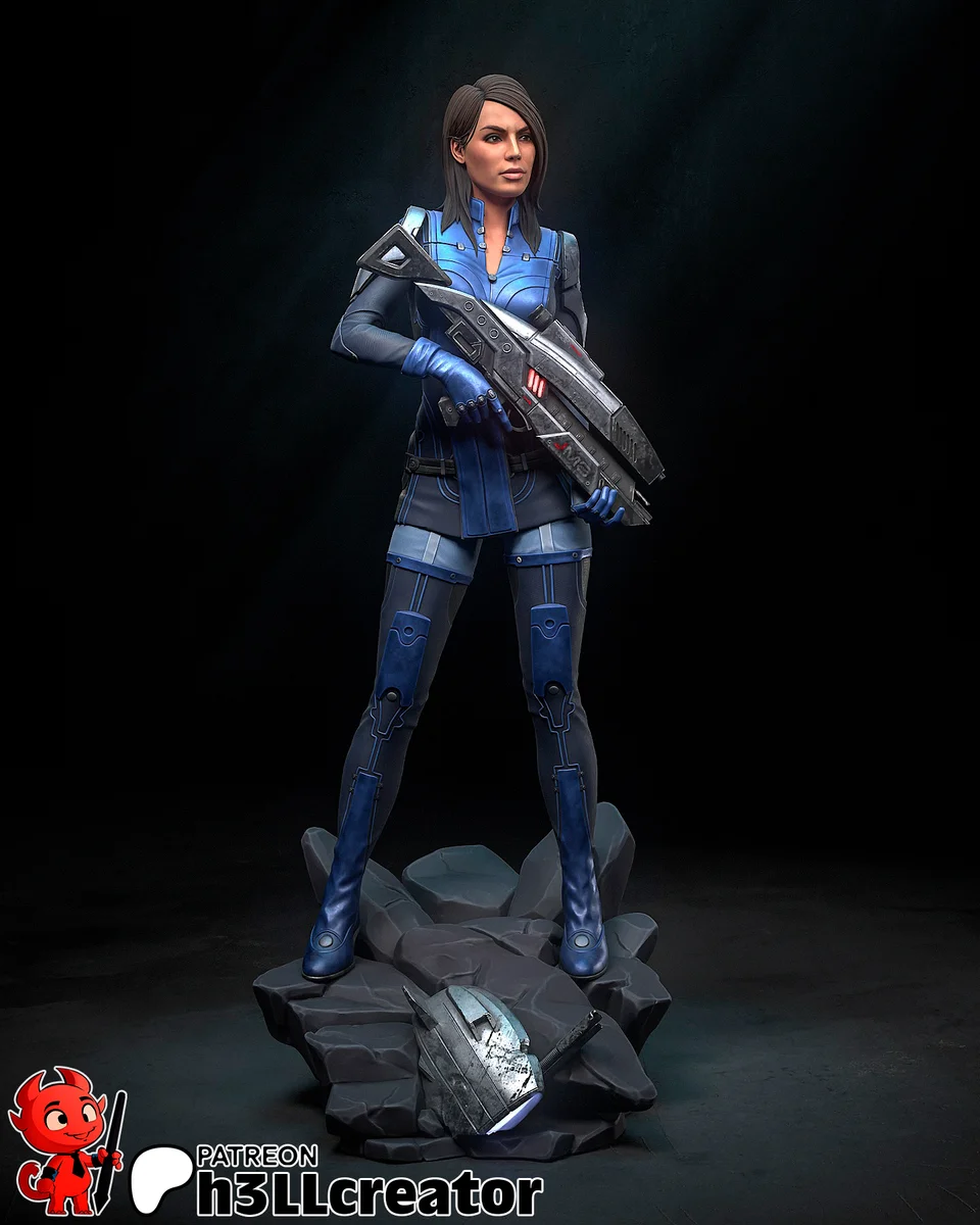 Ashley Williams | Fan Art | 3D Printed Resin Model Garage Kit | *Un-Painted* | H3LL Creator 3