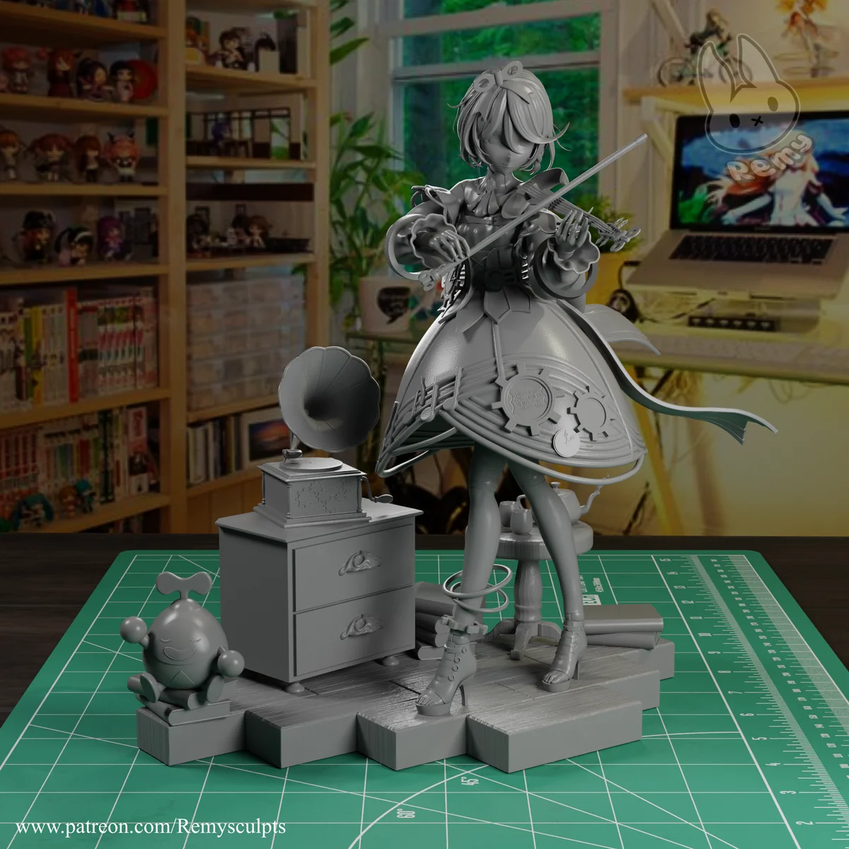 Cecilia Immergreen | Fan Art | 3D Printed Resin Model Garage Kit | *Un-Painted* | Remy Sculpts 7