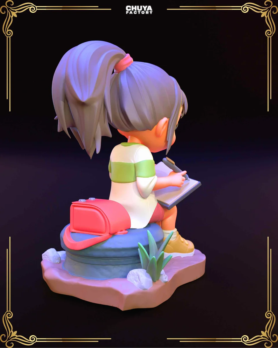 Chibi Chihiro | Fan Art | 3D Printed Resin Model Garage Kit | *Un-Painted* | Chuya Factory 5