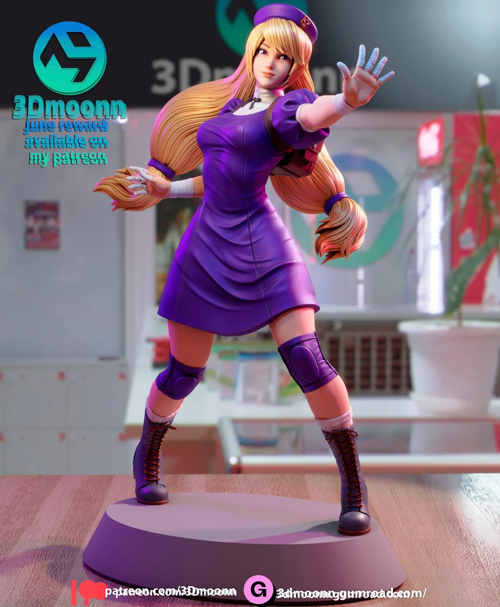 Sumo Girl | Fan Art | 3D Printed Resin Model Garage Kit | *Un-Painted* | 3DMoon 2