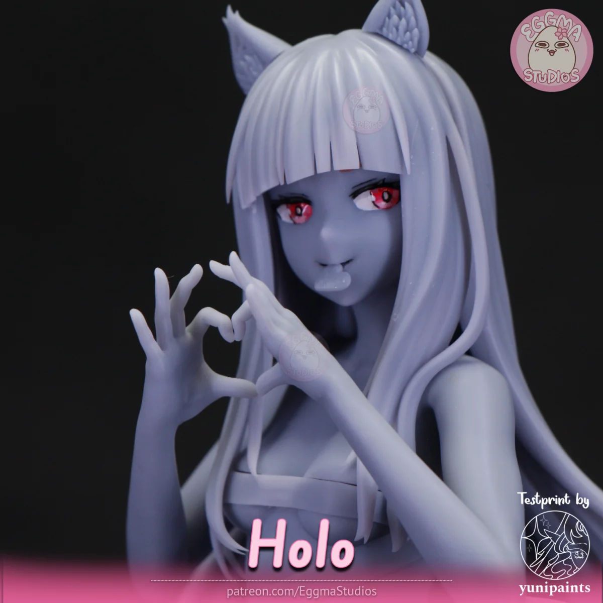 Holo | Fan Art | 3D Printed Resin Model Garage Kit | *Un-Painted* | EggmaStudios 20