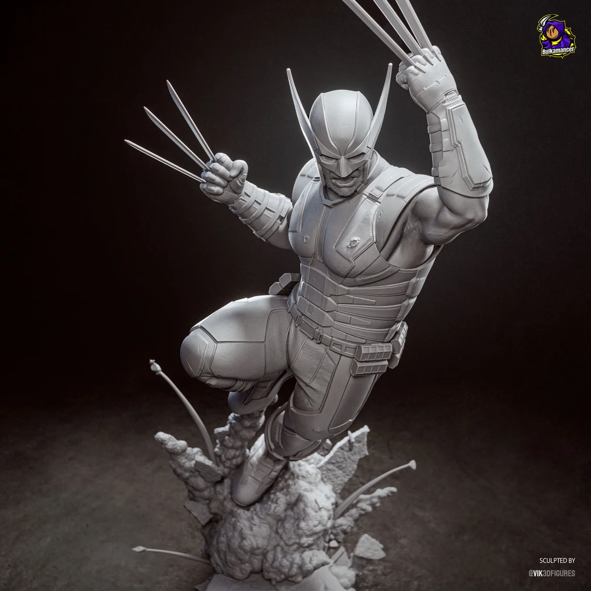 Wolverine | Fan Art | 3D Printed Resin Model Garage Kit | *Un-Painted* | Bulkamancer 20