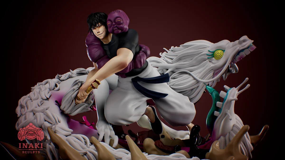 Toji Fushiguro | Fan Art | 3D Printed Resin Model Garage Kit | *Un-Painted* | Inaki Sculpts 3