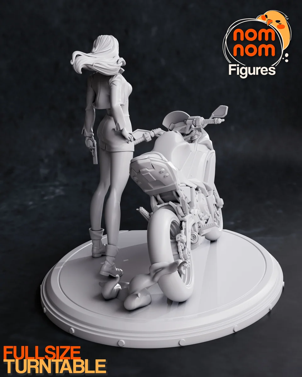Misato | Fan Art | 3D Printed Resin Model Garage Kit | *Un-Painted* | Nomnom 5