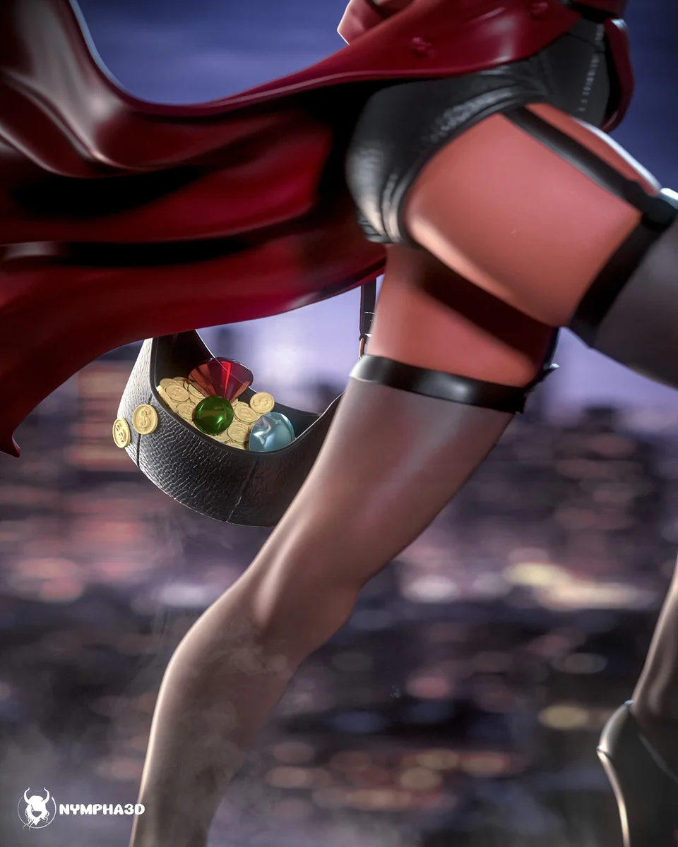 Carmen Sandiego | Fan Art | 3D Printed Resin Model Garage Kit | *Un-Painted* | Nympha3D 4