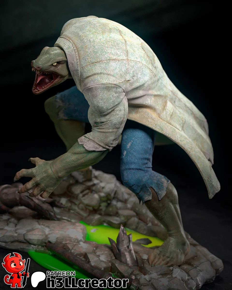 Curt Connors | Fan Art | 3D Printed Resin Model Garage Kit | *Un-Painted* | H3LL Creator 6