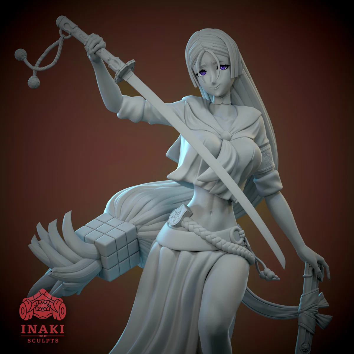 Minomoto No Raikou | Fan Art | 3D Printed Resin Model Garage Kit | *Un-Painted* | Inaki Sculpts 4
