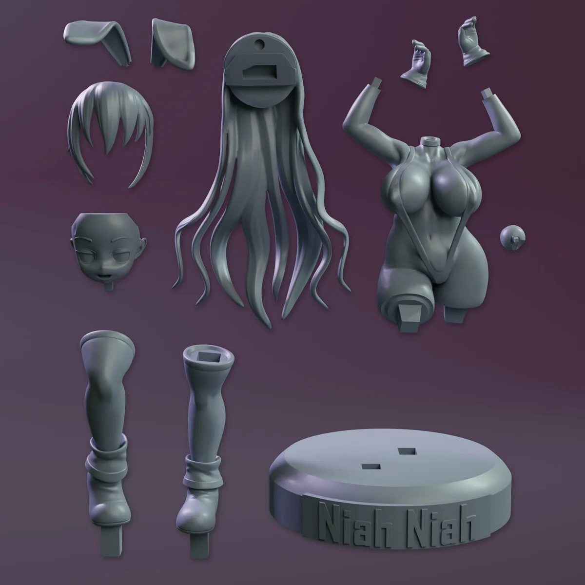 Henrietta | Fan Art | 3D Printed Resin Model Garage Kit | *Un-Painted* | KiTNo 6