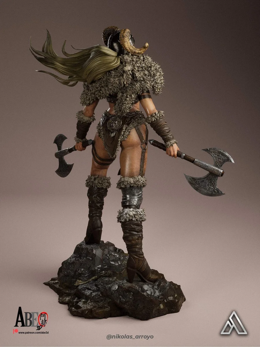 Ragna Stormborn | Fan Art | 3D Printed Resin Model Garage Kit | *Un-Painted* | Abe3D 10