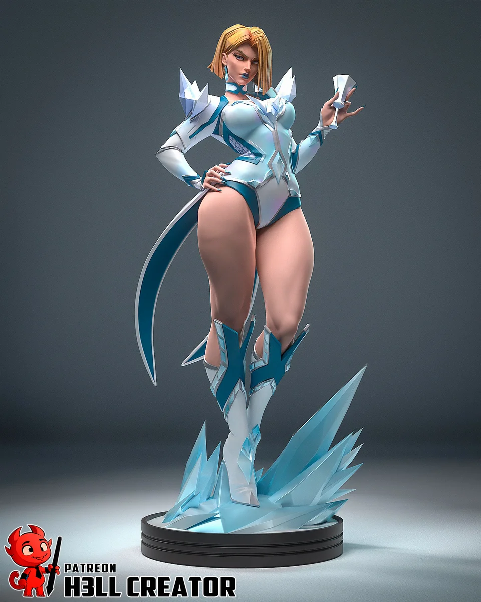 Emma Frost | Fan Art | 3D Printed Resin Model Garage Kit | *Un-Painted* | H3LL Creator 4