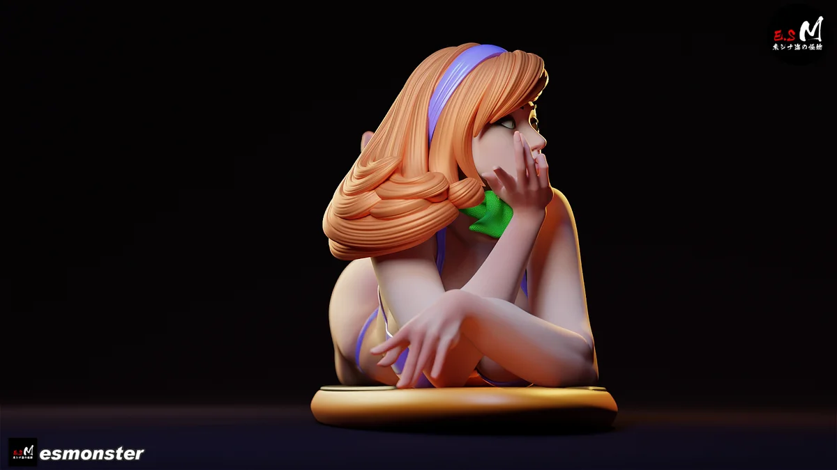 Daphne (Pose 3) | Fan Art | 3D Printed Resin Model Garage Kit | *Un-Painted* | ES Monster 4