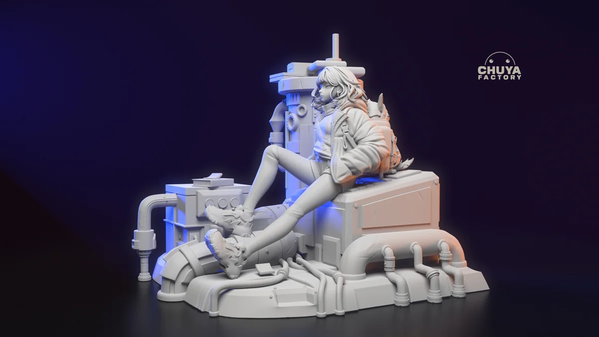 Yanahri | Fan Art | 3D Printed Resin Model Garage Kit | *Un-Painted* | Chuya Factory 4