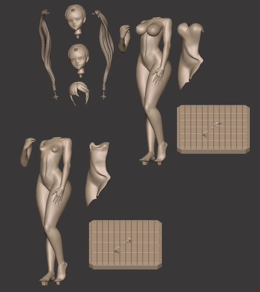 Mona | Fan Art | 3D Printed Resin Model Garage Kit | *Un-Painted* | EggmaStudios 7