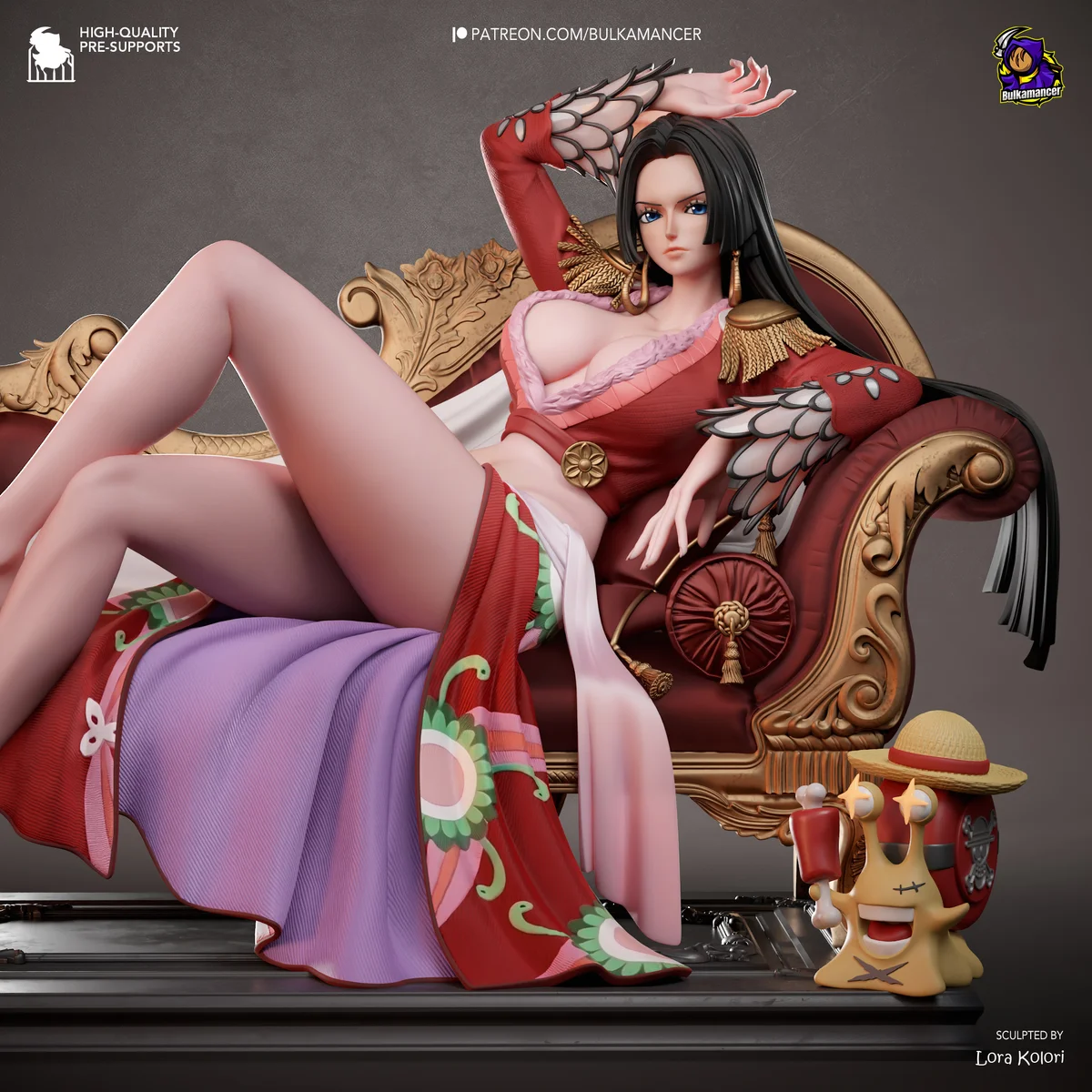 Boa Hancock | Fan Art | 3D Printed Resin Model Garage Kit | *Un-Painted* | Bulkamancer 8