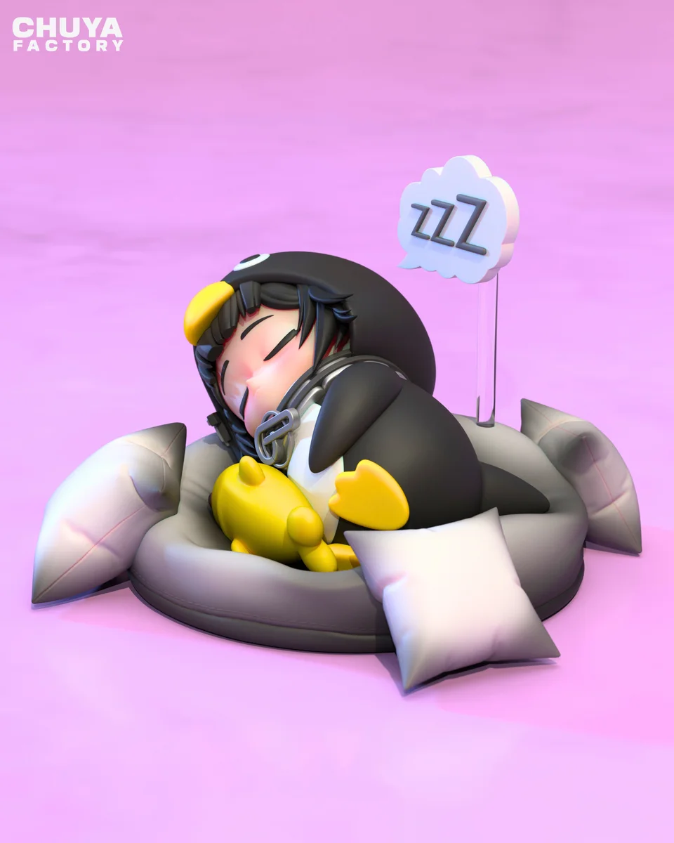 Chibi Gugu Gaga Penguin | Fan Art | 3D Printed Resin Model Garage Kit | *Un-Painted* | Chuya Factory 5