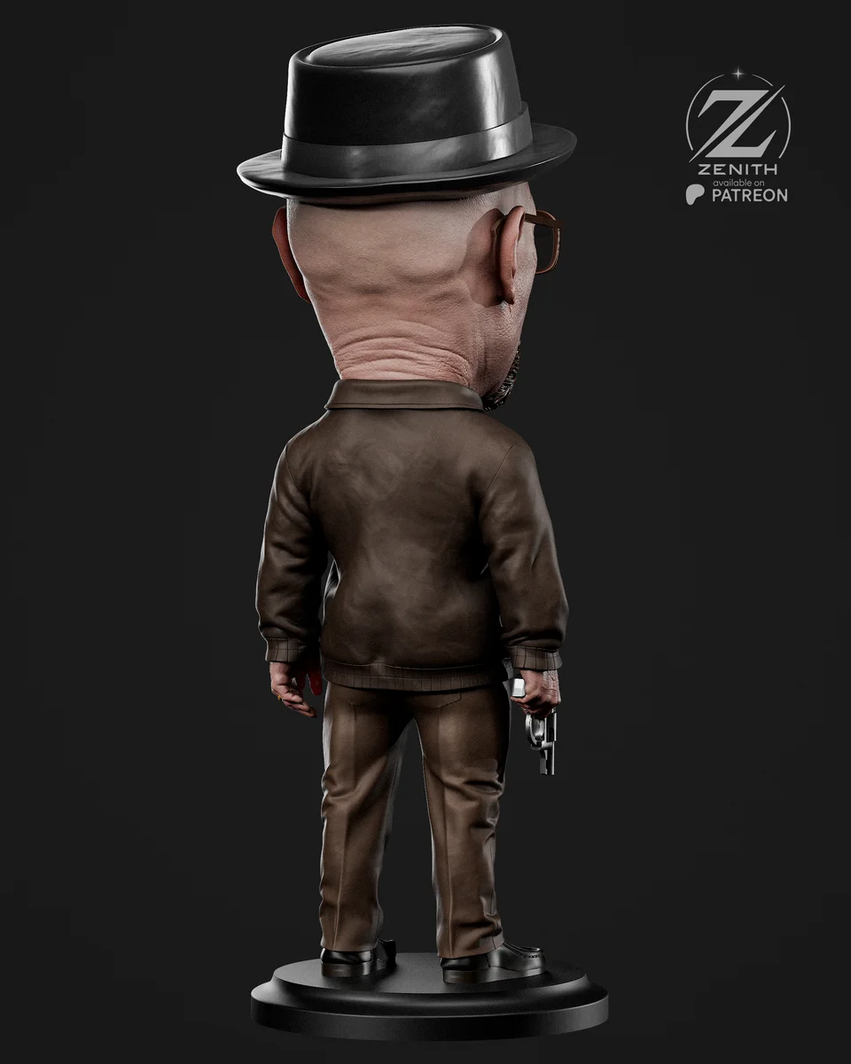 Chibi Walter White | Fan Art | 3D Printed Resin Model Garage Kit | *Un-Painted* | Zenith Studios 5