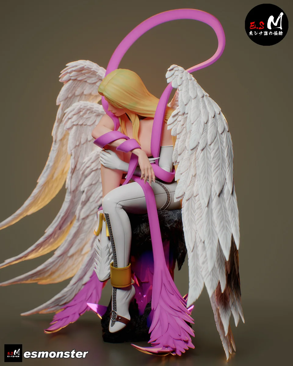 Angewomon | Fan Art | 3D Printed Resin Model Garage Kit | *Un-Painted* | ES Monster 15