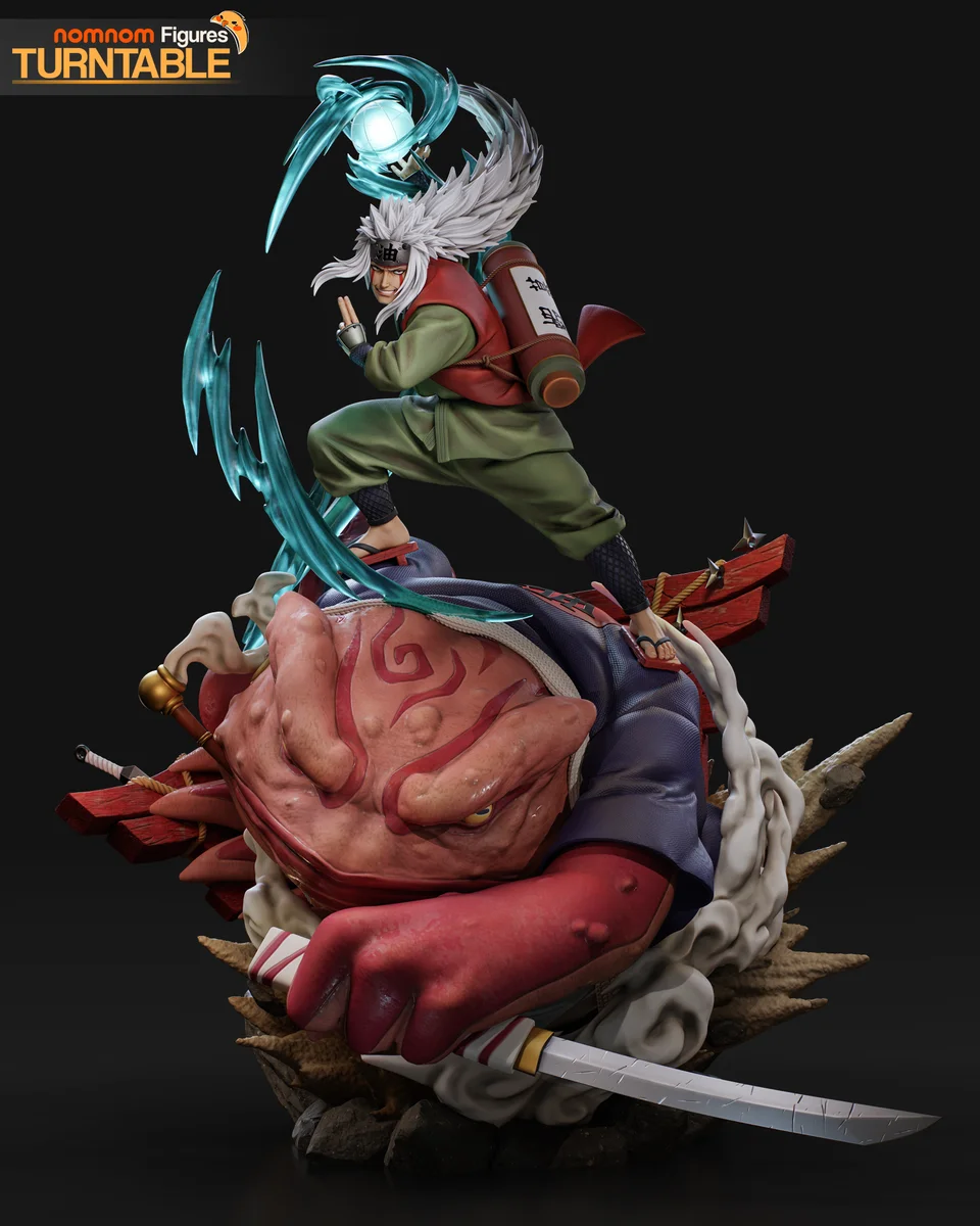 Jiraiya | Fan Art | 3D Printed Resin Model Garage Kit | *Un-Painted* | Nomnom 6