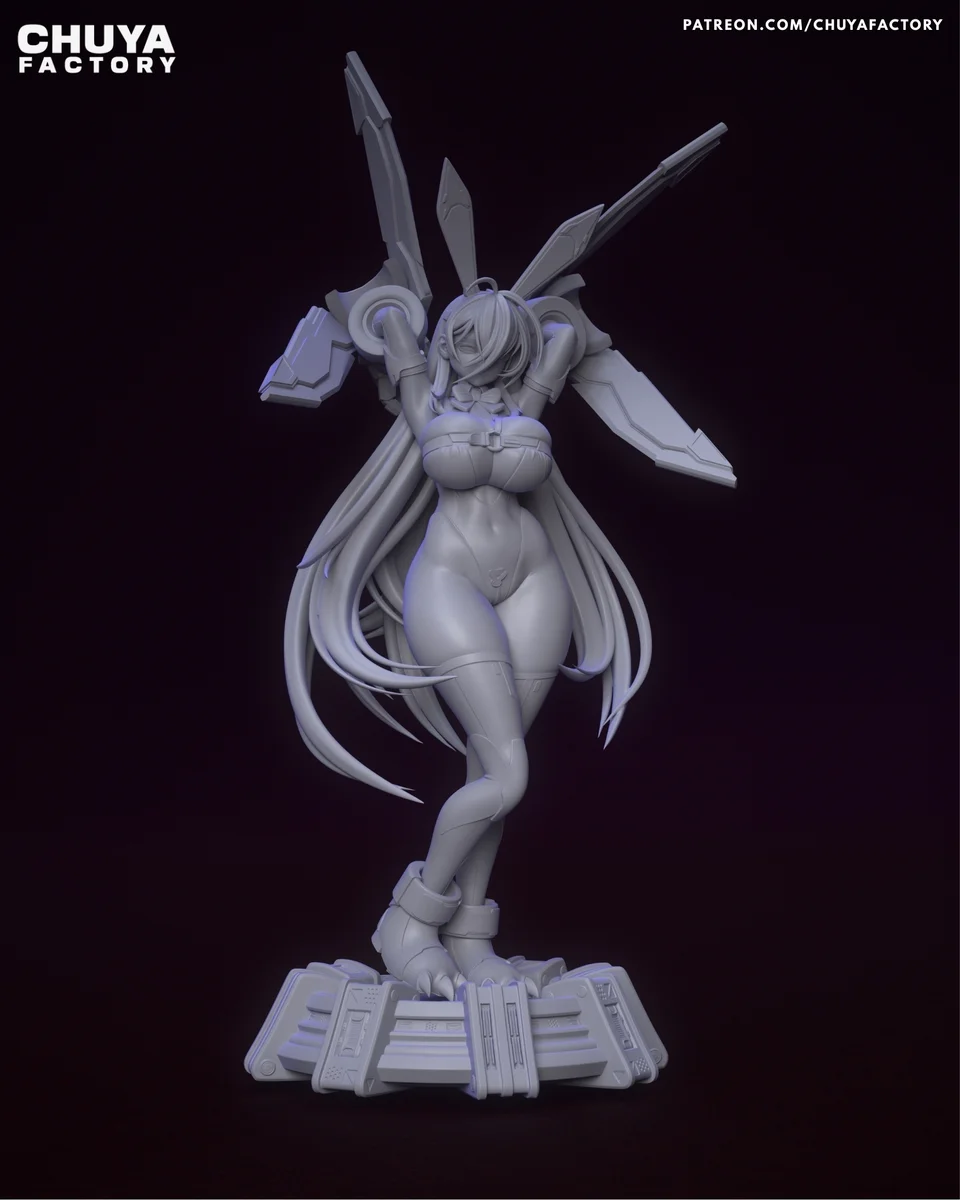 Mighty Bunny | Fan Art | 3D Printed Resin Model Garage Kit | *Un-Painted* | Chuya Factory 11