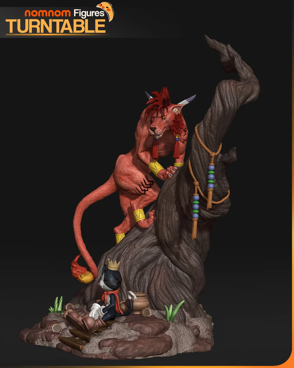Red XIII | Fan Art | 3D Printed Resin Model Garage Kit | *Un-Painted* | Nomnom 9