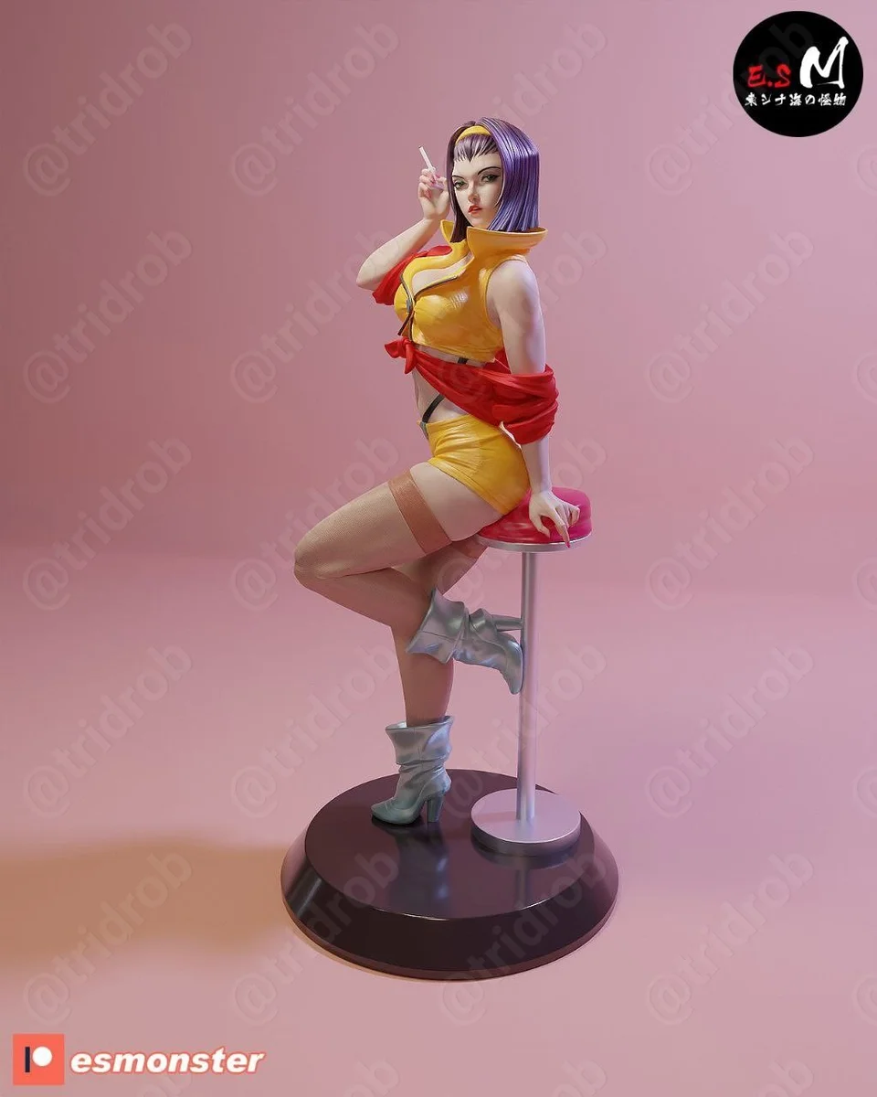 Faya Cowboy Bebop | Fan Art | 3D Printed Resin Model Garage Kit | *Un-Painted* | ES Monster 6