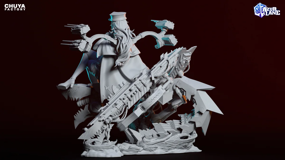 Graf Zeppelin | Fan Art | 3D Printed Resin Model Garage Kit | *Un-Painted* | Chuya Factory 12