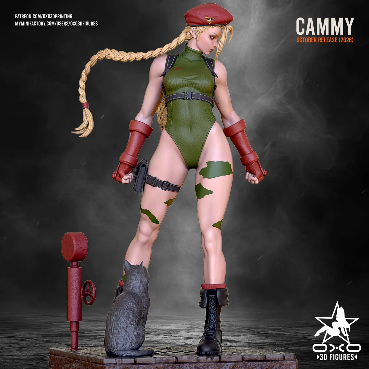 Cammy | Fan Art | 3D Printed Resin Model Garage Kit | *Un-Painted* | OXO3D 7