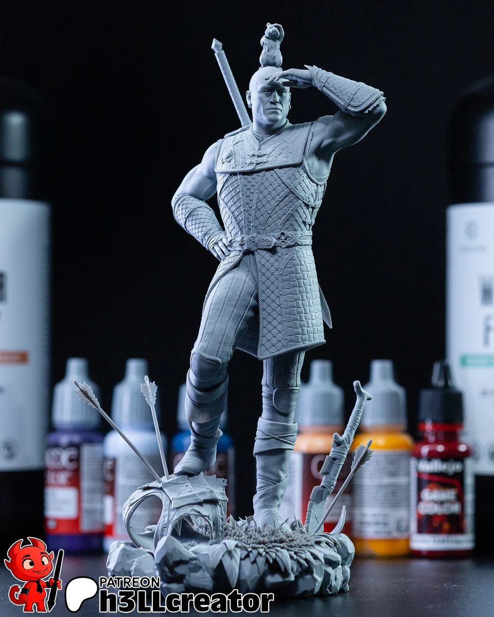 Minsc and Boo | Fan Art | 3D Printed Resin Model Garage Kit | *Un-Painted* | H3LL Creator 6