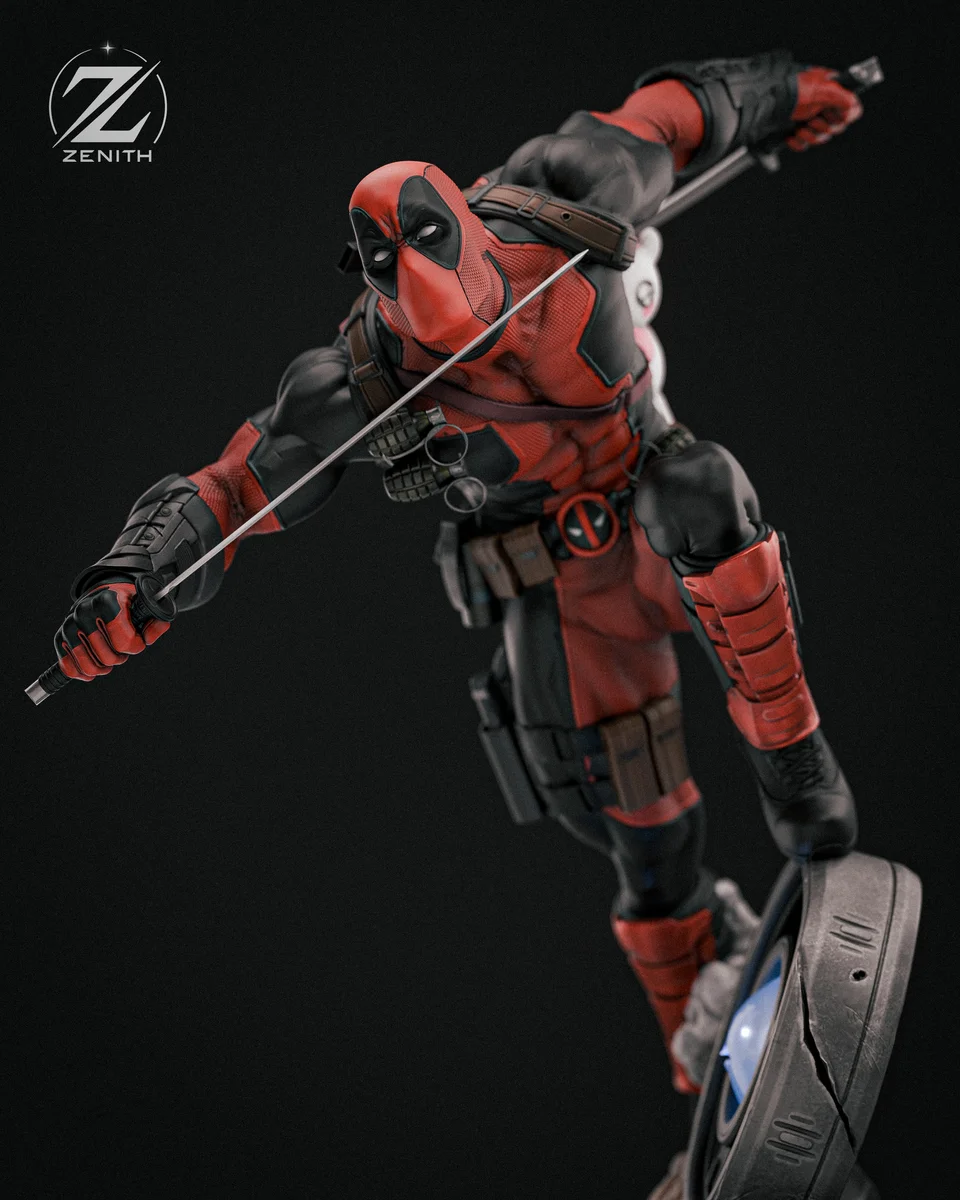 Deadpool | Fan Art | 3D Printed Resin Model Garage Kit | *Un-Painted* | Zenith Studios 7