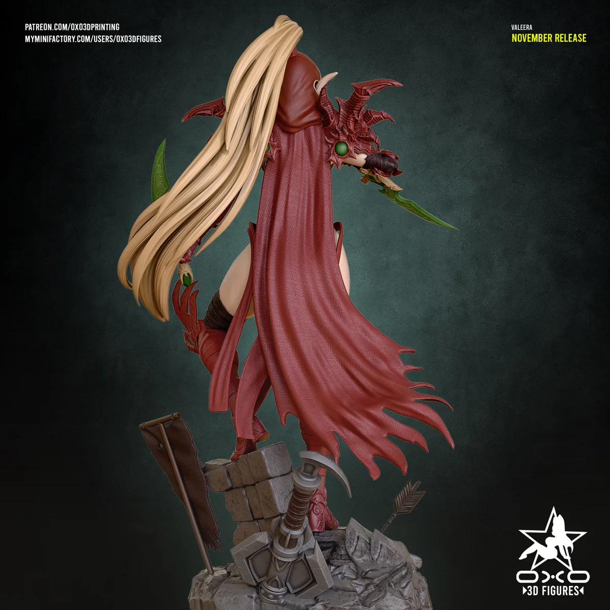 Valeera Sanguinar | Fan Art | 3D Printed Resin Model Garage Kit | *Un-Painted* | OXO3D 4