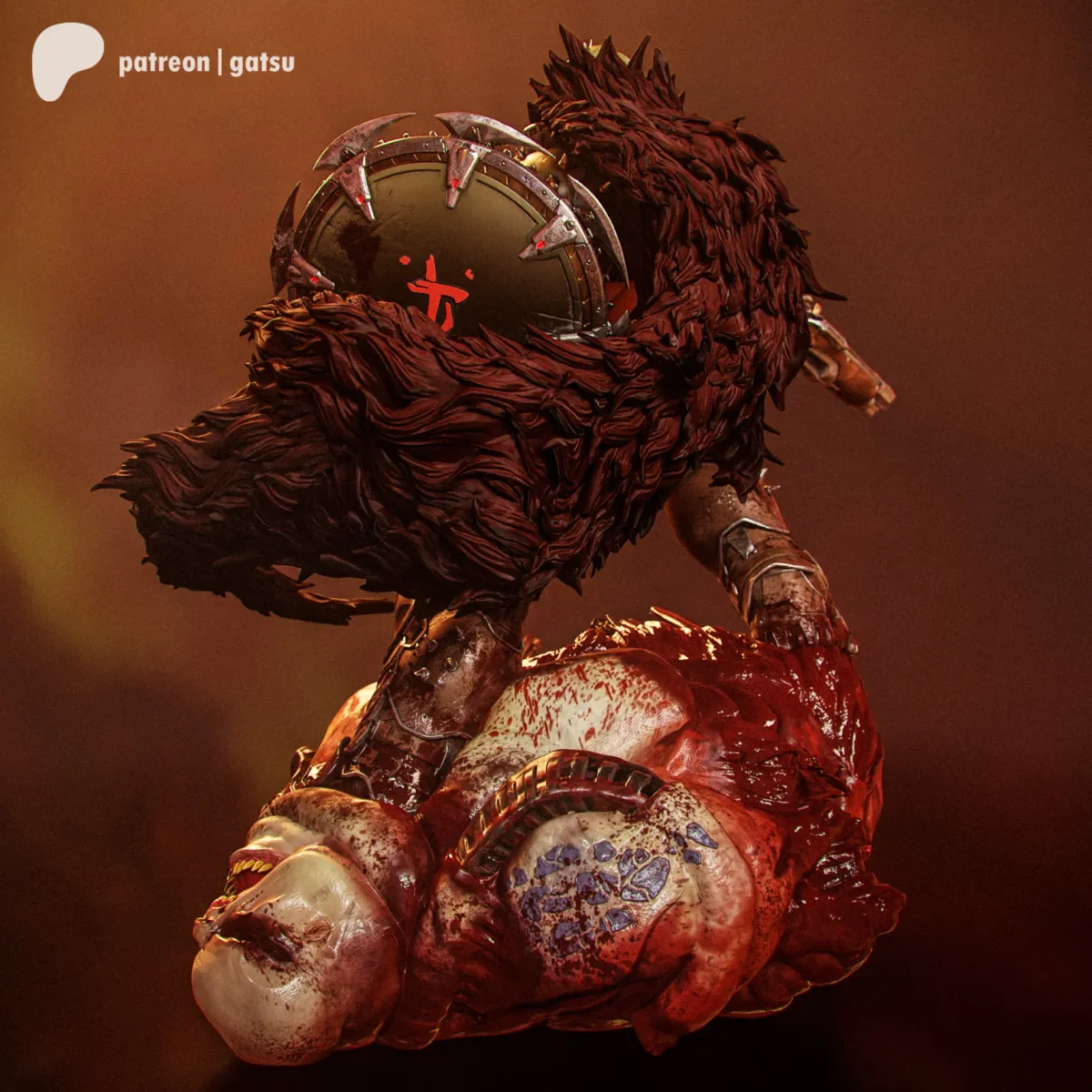Doom Girl | Fan Art | 3D Printed Resin Model Garage Kit | *Un-Painted* | Gatsu Studios 5
