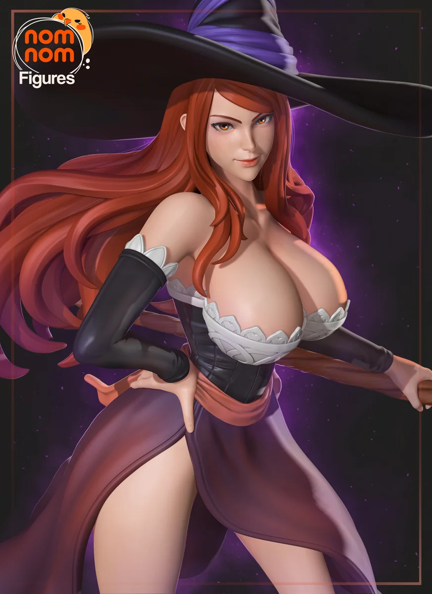 Sorceress | Fan Art | 3D Printed Resin Model Garage Kit | *Un-Painted* | Nomnom
