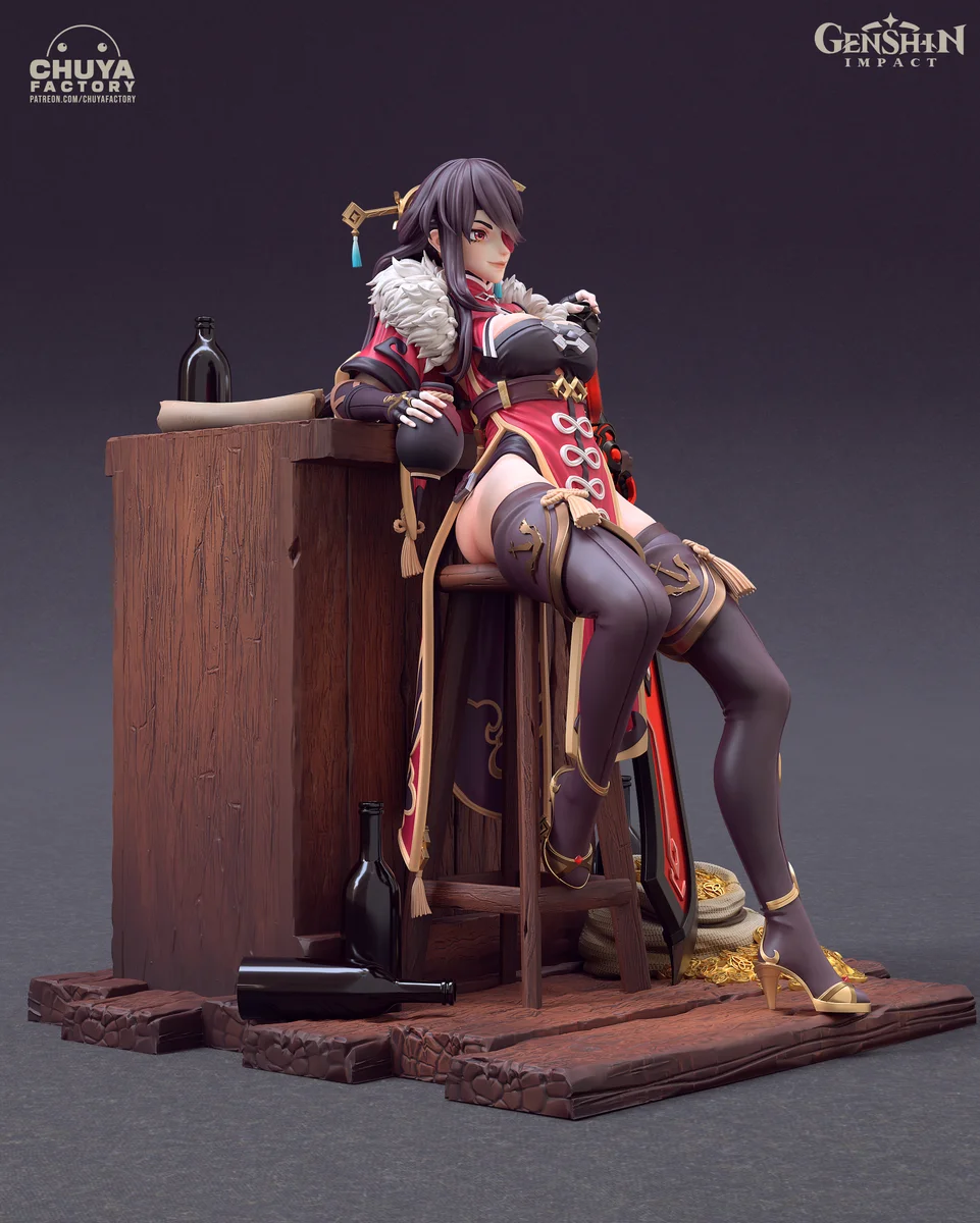 Beidou | Fan Art | 3D Printed Resin Model Garage Kit | *Un-Painted* | Chuya Factory 3