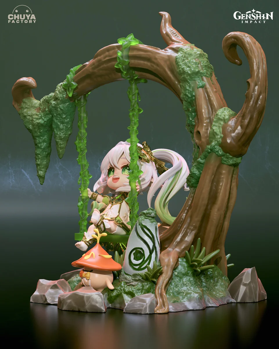 Chibi Nahida | Fan Art | 3D Printed Resin Model Garage Kit | *Un-Painted* | Chuya Factory 3