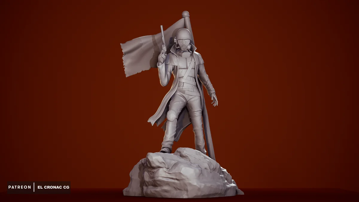 NCR Ranger | Fan Art | 3D Printed Resin Model Garage Kit | *Un-Painted* | Inaki Sculpts 5