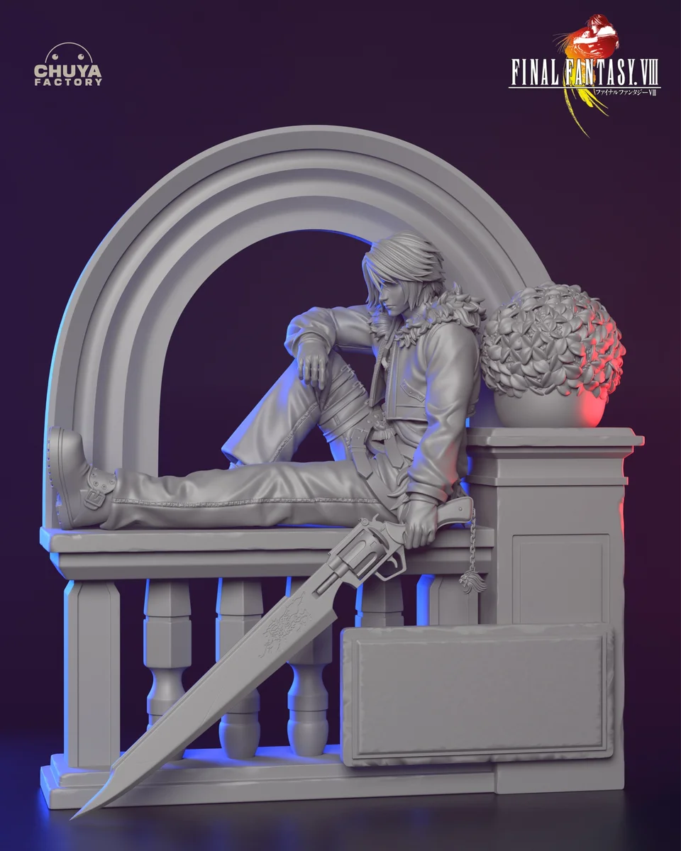Squall Leonhart | Fan Art | 3D Printed Resin Model Garage Kit | *Un-Painted* | Chuya Factory 8