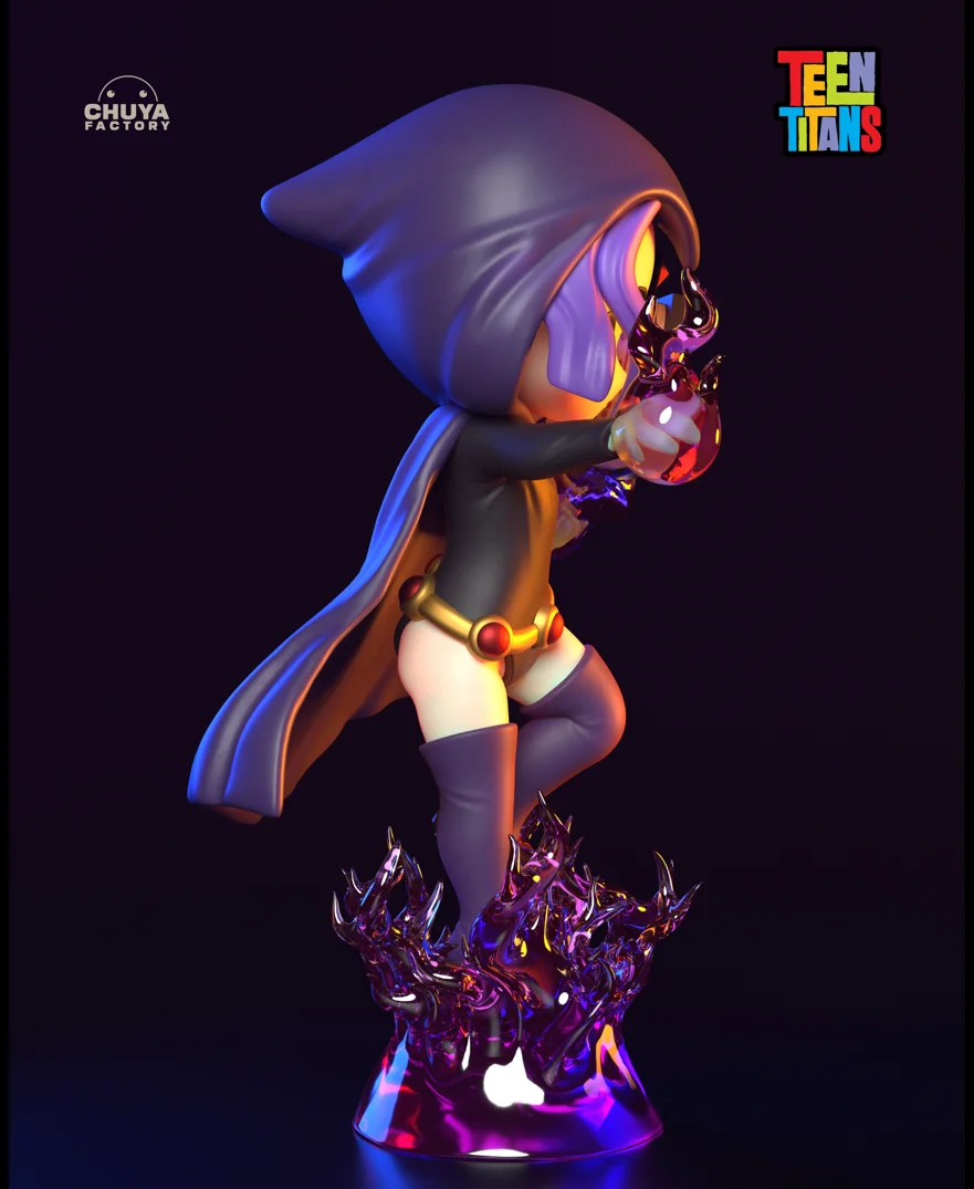 Chibi Raven | Fan Art | 3D Printed Resin Model Garage Kit | *Un-Painted* | Chuya Factory 4