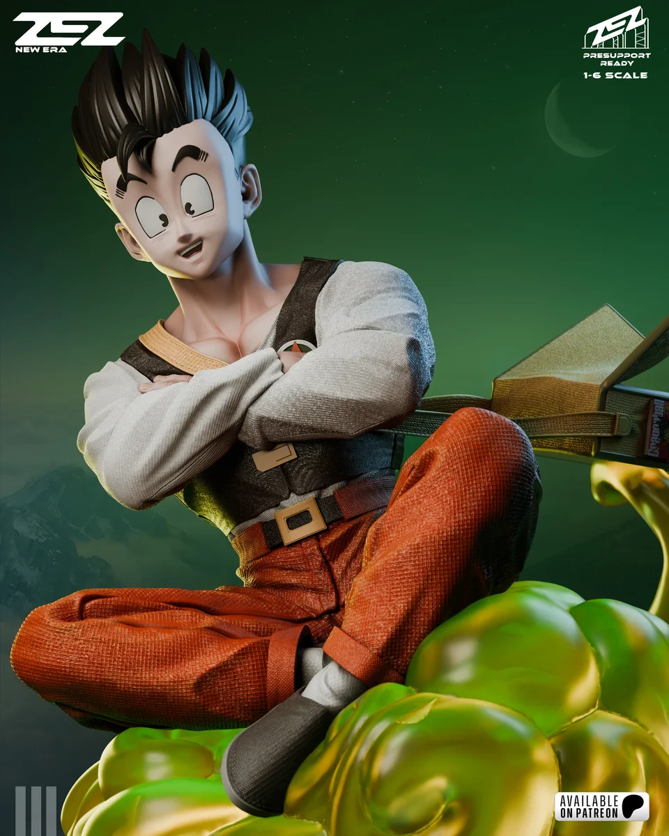 Gohan | Fan Art | 3D Printed Resin Model Garage Kit | *Un-Painted* | ZEZ Studio 9