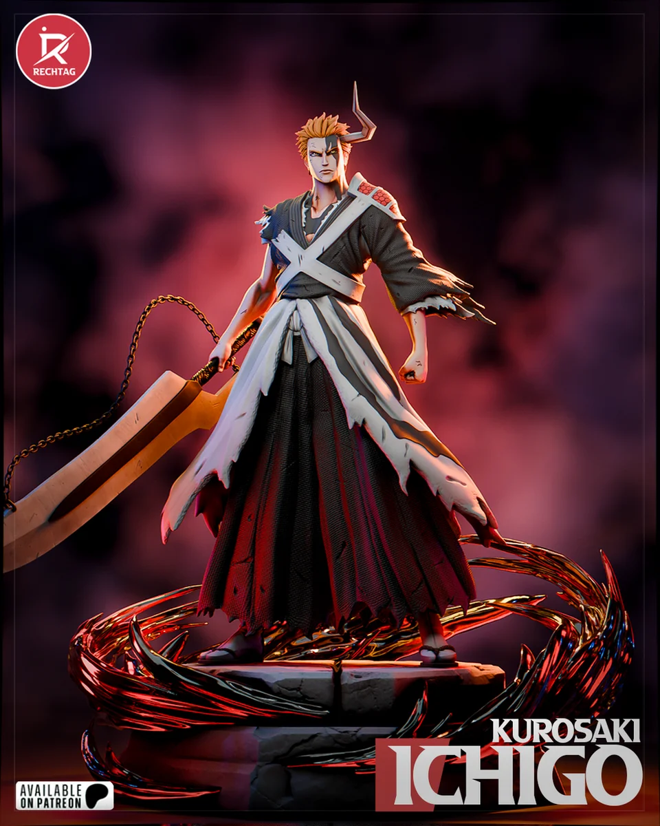Ichigo | Fan Art | 3D Printed Resin Model Garage Kit | *Un-Painted* | Rechtag