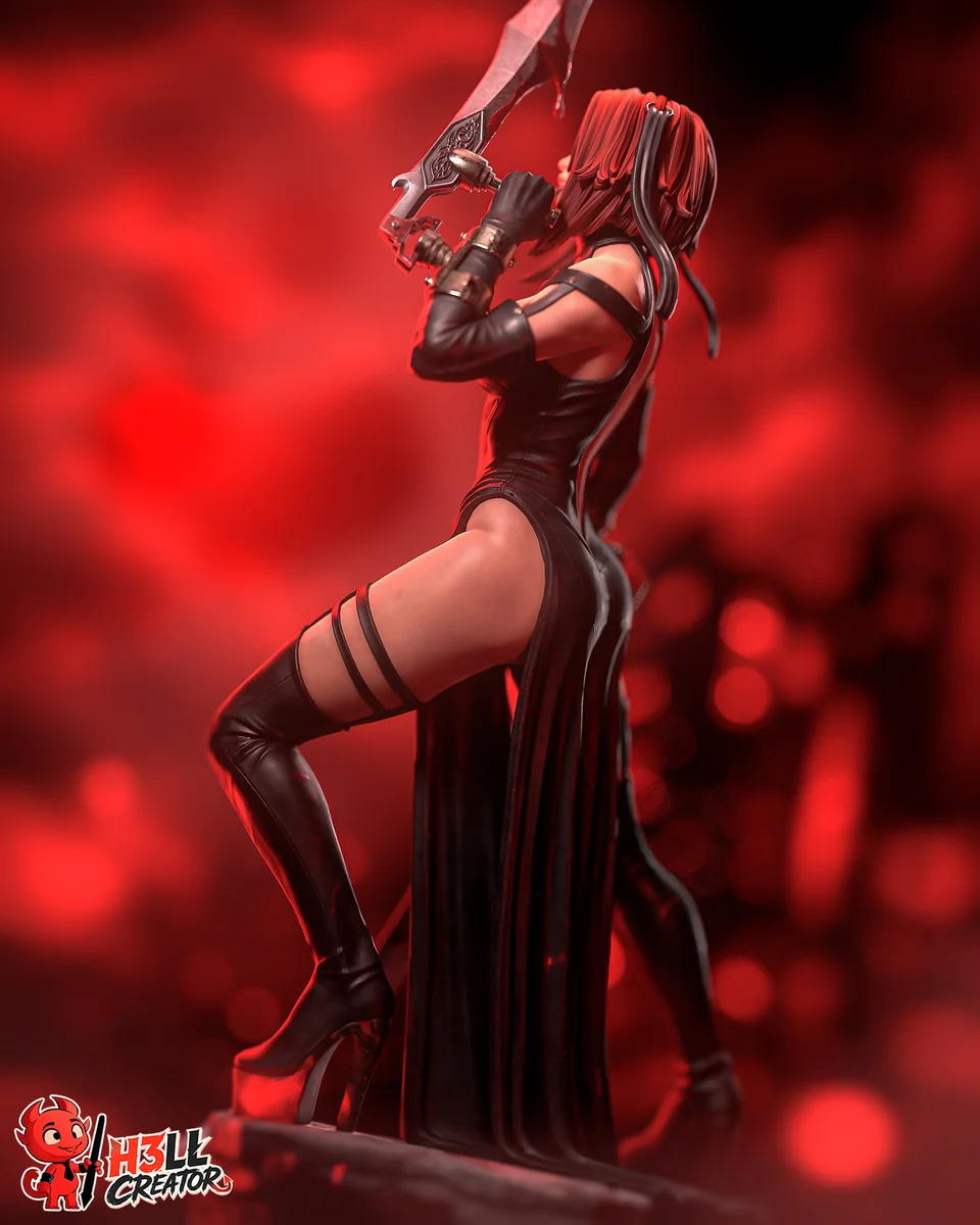BloodRayne | Fan Art | 3D Printed Resin Model Garage Kit | *Un-Painted* | H3LL Creator 8