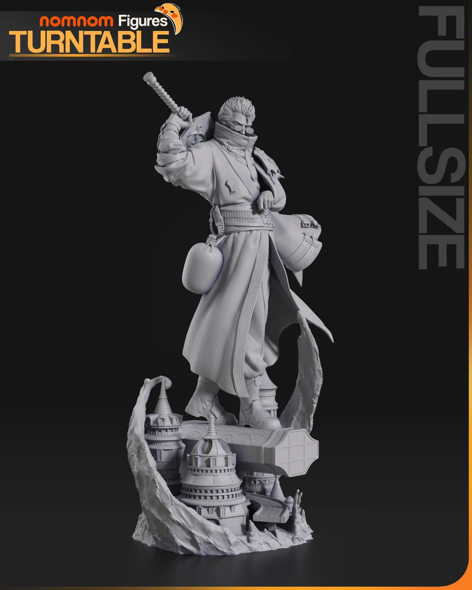 Auron | Fan Art | 3D Printed Resin Model Garage Kit | *Un-Painted* | Nomnom 9