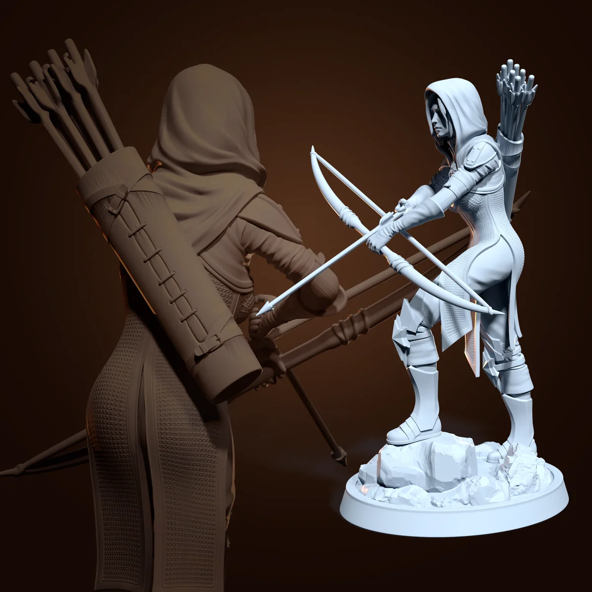 Leliana | Fan Art | 3D Printed Resin Model Garage Kit | *Un-Painted* | H3LL Creator 5
