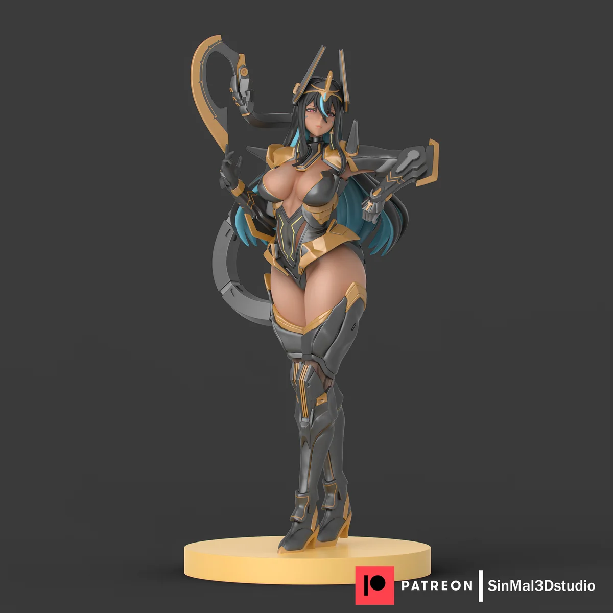 Indivila | Fan Art | 3D Printed Resin Model Garage Kit | *Un-Painted* | Sin3Dstudio 3