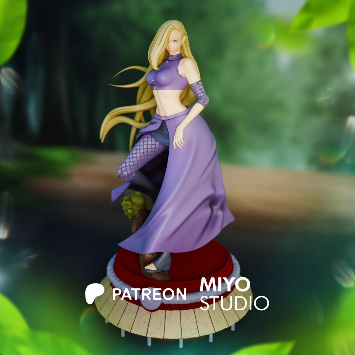 Ino Yamanaka | Fan Art | 3D Printed Resin Model Garage Kit | *Un-Painted* | MiyoStudio 4