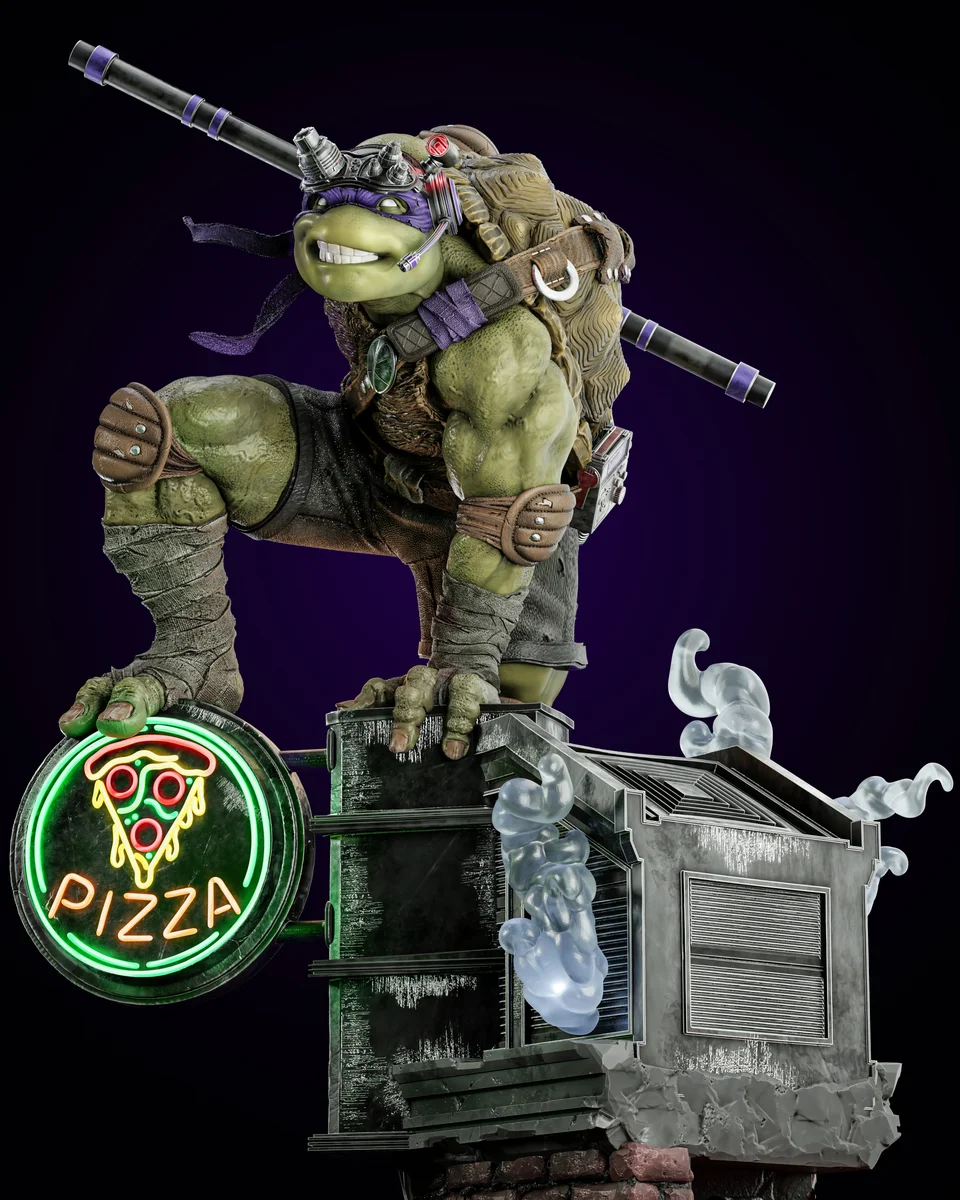 Donatello | Fan Art | 3D Printed Resin Model Garage Kit | *Un-Painted* | ZEZ Studio 13