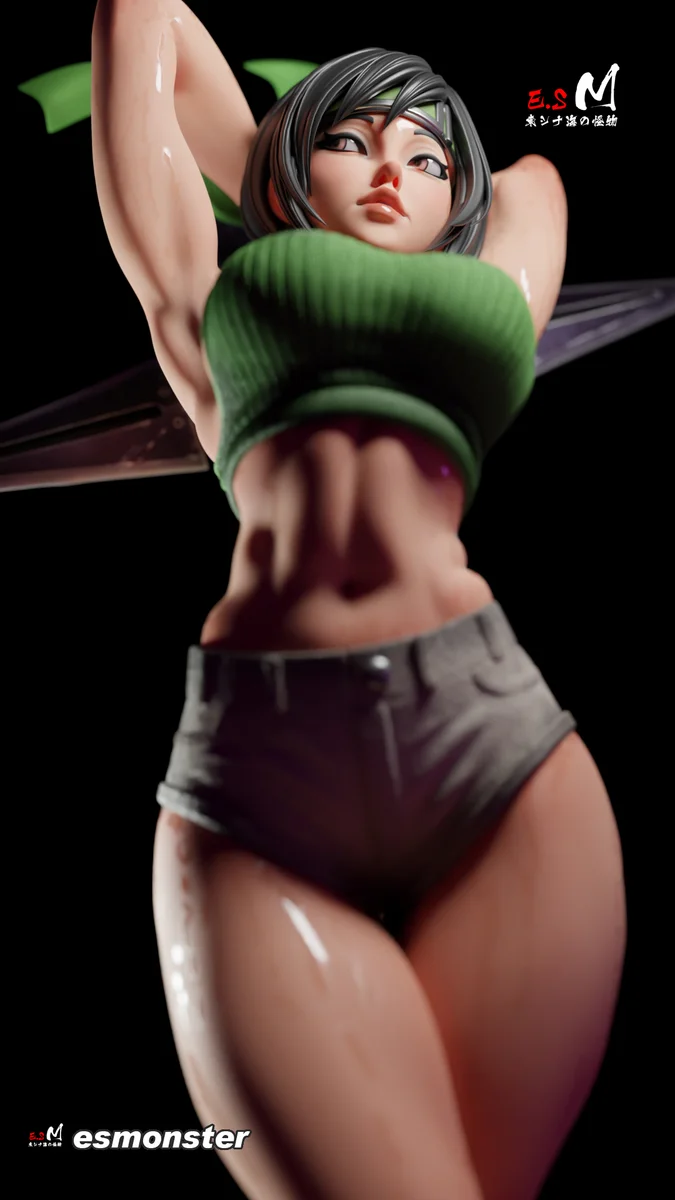 Yuffie | Fan Art | 3D Printed Resin Model Garage Kit | *Un-Painted* | ES Monster 16