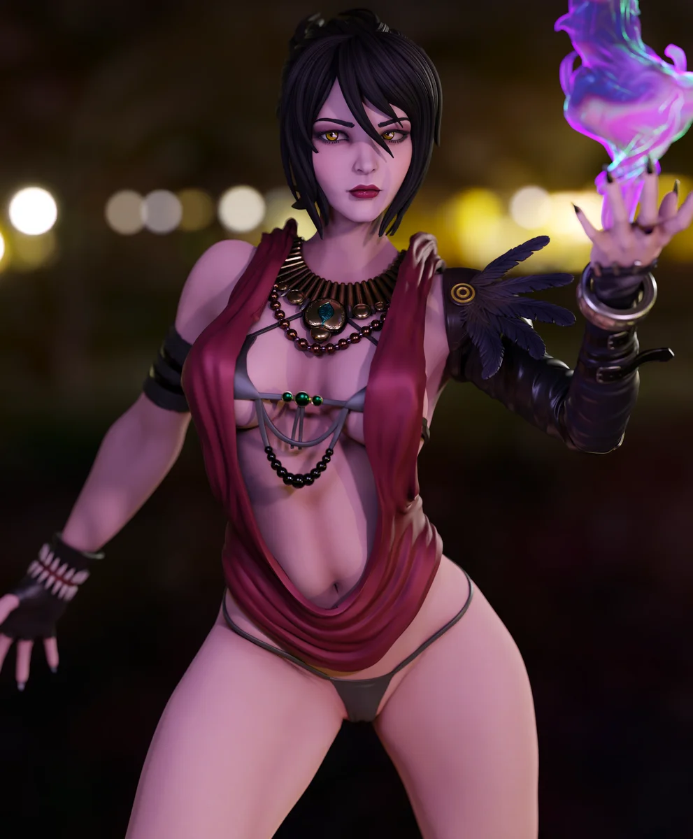 Morrigan | Fan Art | 3D Printed Resin Model Garage Kit | *Un-Painted* | Momoji 3