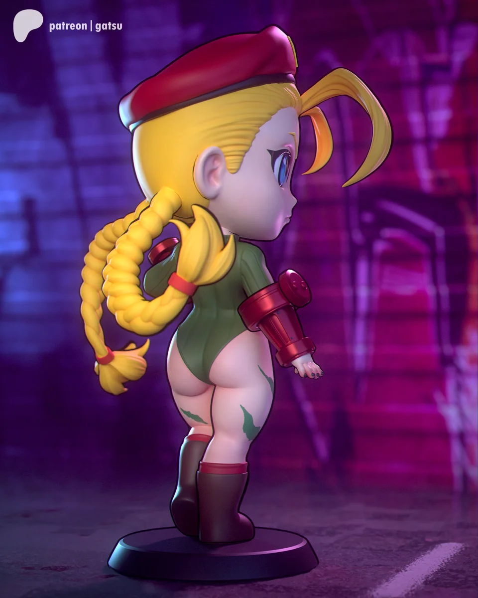 Cammy Chibi | Fan Art | 3D Printed Resin Model Garage Kit | *Un-Painted* | Gatsu Studios 7