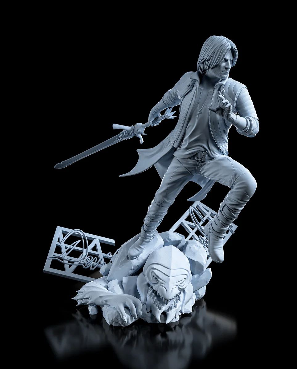Dante | Fan Art | 3D Printed Resin Model Garage Kit | *Un-Painted* | H3LL Creator 3